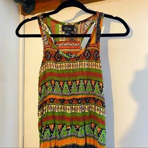 Tribal Print Maxi Dress